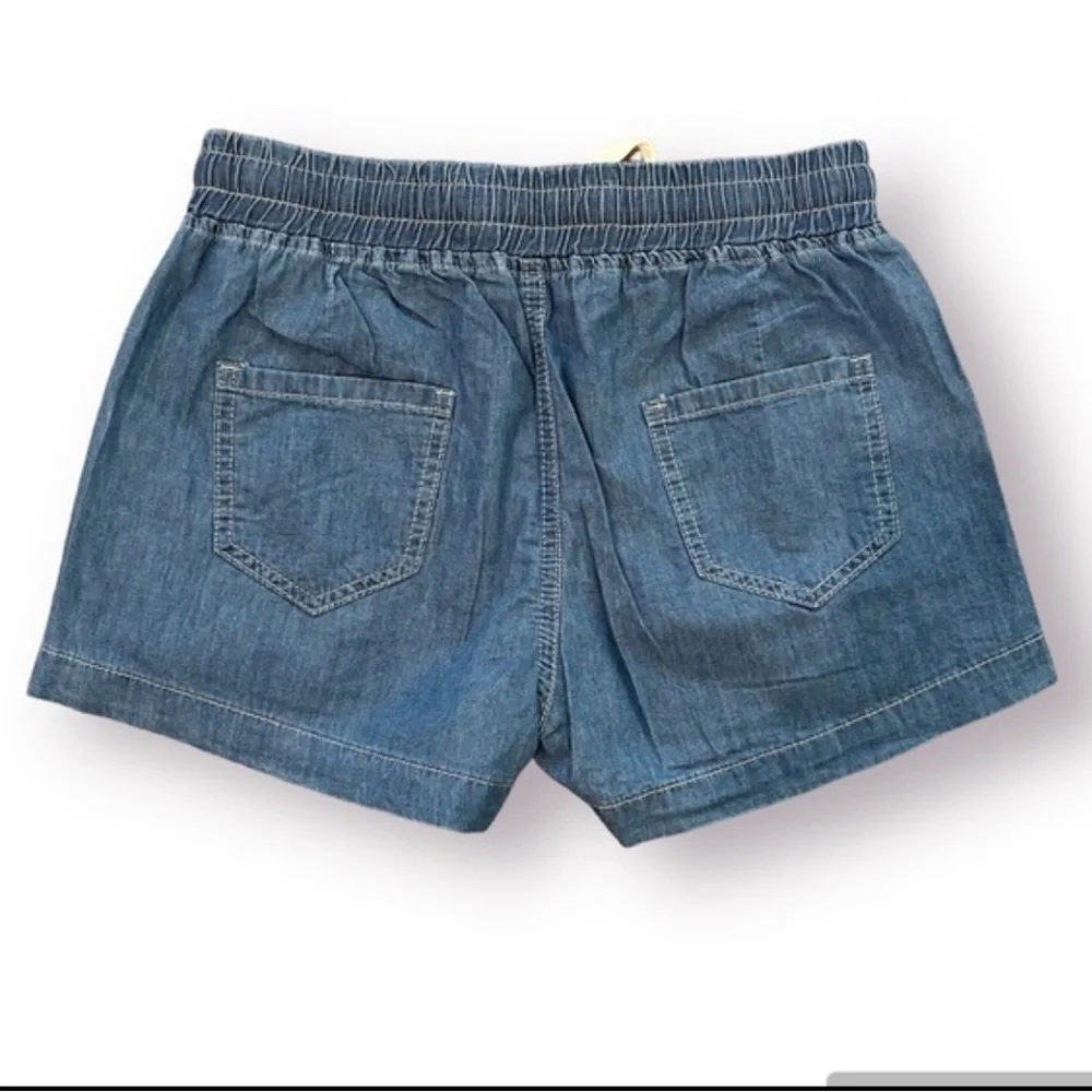 Emory Rose Tencel Denim Blue Shorts NWT - Picture 7 of 10